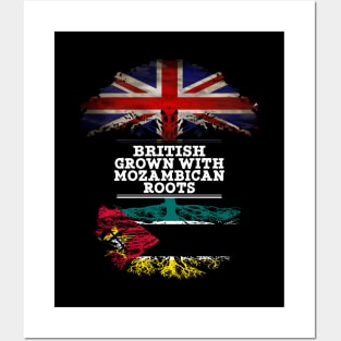 British Grown With Mozambican Roots - Gift for Mozambican With Roots From Mozambique Posters and Art